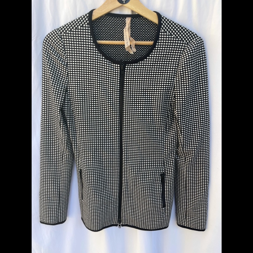 Sale🎈 Bailey 44 Jacket polka dot Front Zip Size S